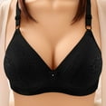 thumbnail image 1 of Teissuly Woman's Embroidered Glossy Comfortable Breathable Bra Underwear No Rims, 1 of 8