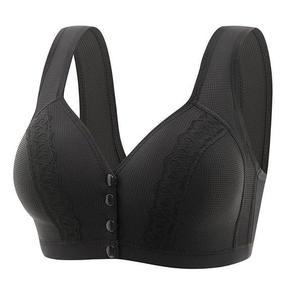 Teissuly Woman's Embroidered Glossy Comfortable Breathable Bra Underwear No Rims