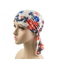 thumbnail image 1 of Teissuly Women Ruffle Chemo Hat Beanie Scarf Turban Wrap Cap, 1 of 2
