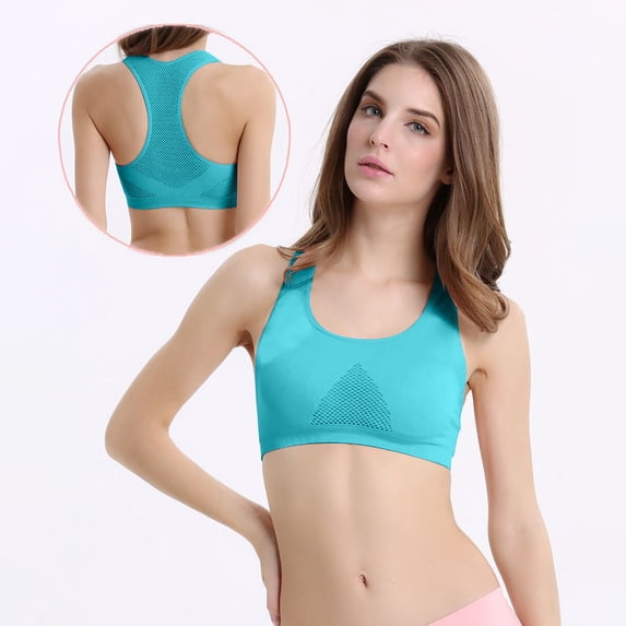 Teissuly Women Seamless Sports Bra Wirefree Yoga Bra With Removable Pads