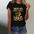 thumbnail image 1 of Teissuly Women Short Sleeves Letter Print Casual Tops Blouse T-shirt, 1 of 4
