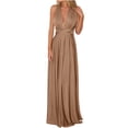 thumbnail image 1 of Teissuly Women's Backless Sexy Lace-up Dress Long Dress, 1 of 3