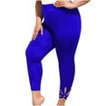 thumbnail image 1 of Teissuly Women's Color Low Waisted Casual Leggings With Hollowed Out Petals Yoga Fitness Pants And Elastic Pants, 1 of 5
