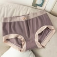 thumbnail image 1 of Teissuly Women's Color Underwear Sweet Breathable Mid-Waist Sexy Lace Seamless Briefs, 1 of 3