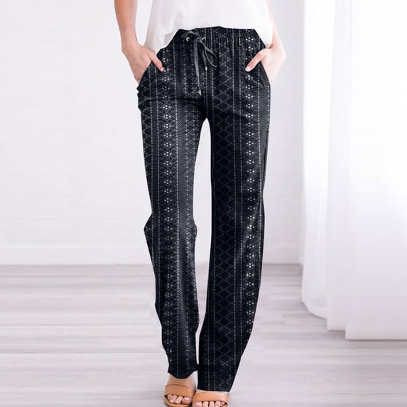 Teissuly Women's Comfortable Cropped Leisure Time Pants Color Sweatpants Yoga Pants