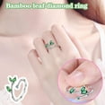 thumbnail image 1 of Teissuly Women's Fashion Diamond Leaf Style Opening Movable, 1 of 9