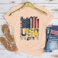 thumbnail image 1 of Teissuly Women's Fashion Independence Day Printed Short Sleeved Round Neck T-shirt Top, 1 of 5