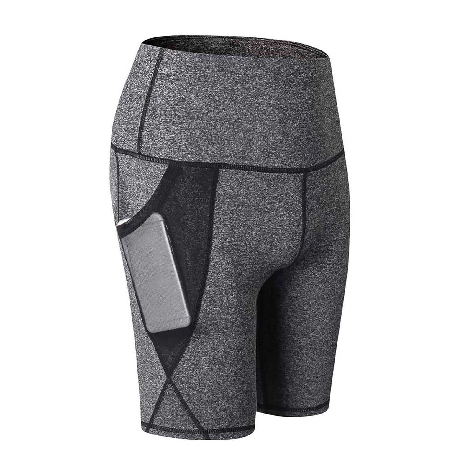 High Waist Yoga Short Belly Contracting Hip Raise Fitness Pants