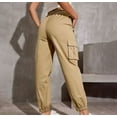 thumbnail image 1 of Teissuly Women's New Solid Color High-waisted Wide-legged Drawstring Leg Casual Thin Sweatpants, 1 of 2