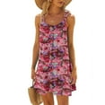 thumbnail image 1 of Teissuly Women's Round Neck Sleeveless Gradient Tie Dyed Beach Dress, 1 of 5
