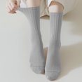 thumbnail image 1 of Teissuly Women's Solid Color Socks Plaid Medium Tube Socks Boneless Socks, 1 of 7