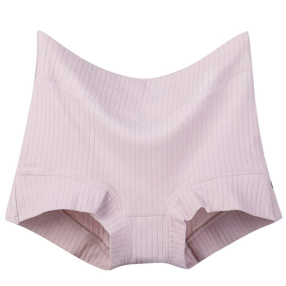 Teissuly Women's Solid Plus Size XL-6XL Casual High Waisted Cotton Underwear Ladies Soft Full Briefs Panties Soft Breathable Super Stretchy Ladies Briefs