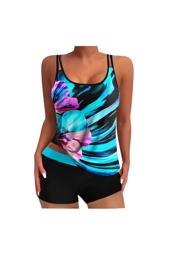 Women's Split Three-piece Printed Sexy Swimsuit