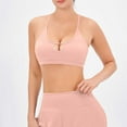 thumbnail image 1 of Teissuly Yoga Back Women's Sexy Sports Bra Shockproof Gym Sling With Chest Pads, 1 of 4