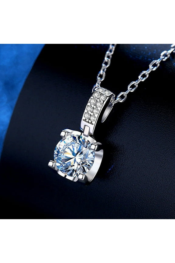 Zirconia Pendant Fashion Temperament Diamond Necklace Collarbone Chain Women's Flash Diamond Necklace