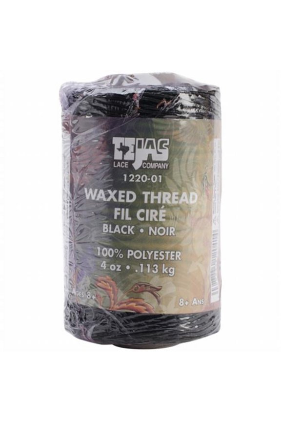 Tejas Waxed Thread 132yd-Black