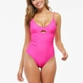 thumbnail image 1 of Tejiojio 2024 Women's Sexy Solid Color Fashion V-neck Belly Covering Slimming One-piece Swimsuit On Sale, 1 of 7