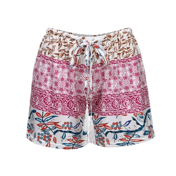 Tejiojio Active Women's Summer Clearance Lady's Cotton Linen Shorts Solid Color Comfortable Elastic Wide Leg Casual Shorts
