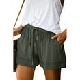 thumbnail image 1 of Tejiojio Active Women's Summer Clearance Womens Plus Size Comfy Drawstring Casual Elastic Waist Pocket Loose Shorts Pants, 1 of 4