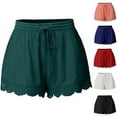 thumbnail image 1 of Tejiojio Back to School Clearance Women's Lace Plus Size Rope Tie Shorts Yoga Sport Pants Leggings Trousers, 1 of 6