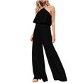 thumbnail image 1 of Tejiojio Casual Women's Shorts Clearance Women Sexy Solid Color Wrap Chest Dew Shoulder Jumpsuit Pants, 1 of 6