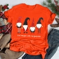 thumbnail image 1 of Tejiojio Christmas Matching Fashion Women Christmas Print Short Sleeves O-Neck Loose T-Shirt Blouse Tops, 1 of 3
