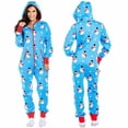 thumbnail image 1 of Tejiojio Christmas Matching Women Zipper Hooded Long Sleeve Ladies Christmas Printed Jumpsuit Pyjamas, 1 of 8