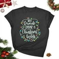thumbnail image 1 of Tejiojio Christmas Tree Shirt for Women Plus Size Tshirt Short Sleeve Leopard Graphic Tops Funny Crewneck Shirt Bleached Dressy Casual Tees Blouse Top, 1 of 5