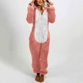 thumbnail image 1 of Tejiojio Fit Unisex Adult Onesie Pajamas,Funny Bear Sleepwear Homewear,Flannel Winter Loose Thicken Pajamas with Pocket, 1 of 6
