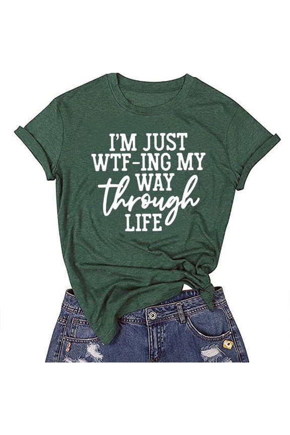 Graduate T Shirts for Women,Women's Funny Printed Plus Size O-Neck T-Shirts Short Sleeve Graphic Tee Tops