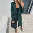 thumbnail image 1 of Tejiojio Jackets Woman Artificial Wool Elegant Blend Coat Slim Female Long Coat Outerwear Jacket, 1 of 9