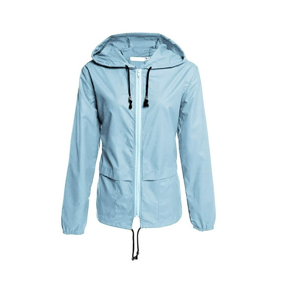 Tejiojio Rollbacks Women Long Sleeve Solid Thin Skinsuits Hooded Zipper Casual Sport Coat