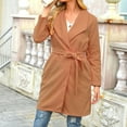 thumbnail image 1 of Tejiojio Clearance Rollbacks Womens Fashion Winter Long Sleeve Loose Wild Elegant Comfortable Coat Outwear, 1 of 5