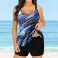 thumbnail image 1 of Tejiojio Sale Women's Swimsuit Womens Swimwear Tankini Tops Women Conservative Print Strappy Back Set Two Piece Swimsuits Swimdress, 1 of 7
