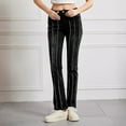 thumbnail image 1 of Tejiojio Women Jeans Women Flare Jeans Mid Waist Jeans Stretch Slim Pants Length Jeans Plus Size Trousers, 1 of 9