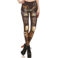 thumbnail image 1 of Tejiojio Clearance Women Steampunk Retro Leggings Comic Cosplay Print Gothic Strerchy Skinny Pants, 1 of 9