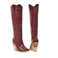 thumbnail image 1 of Tejiojio Women's Pointed Toe Rider Boots Plus Velvet Mid-tube Fall Winter Women's Boots, 1 of 6