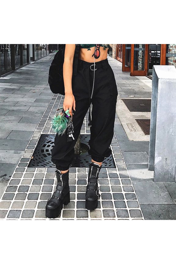 Womens Casual Harem Baggy Hip Hop Dance Jogging Sweat Pants Slacks Trousers 銆€ 銆€