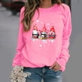thumbnail image 1 of Tejiojio Clearance Womens Clothes Women's Fashion Loose Christmas Print Round Neck Sweater, 1 of 7