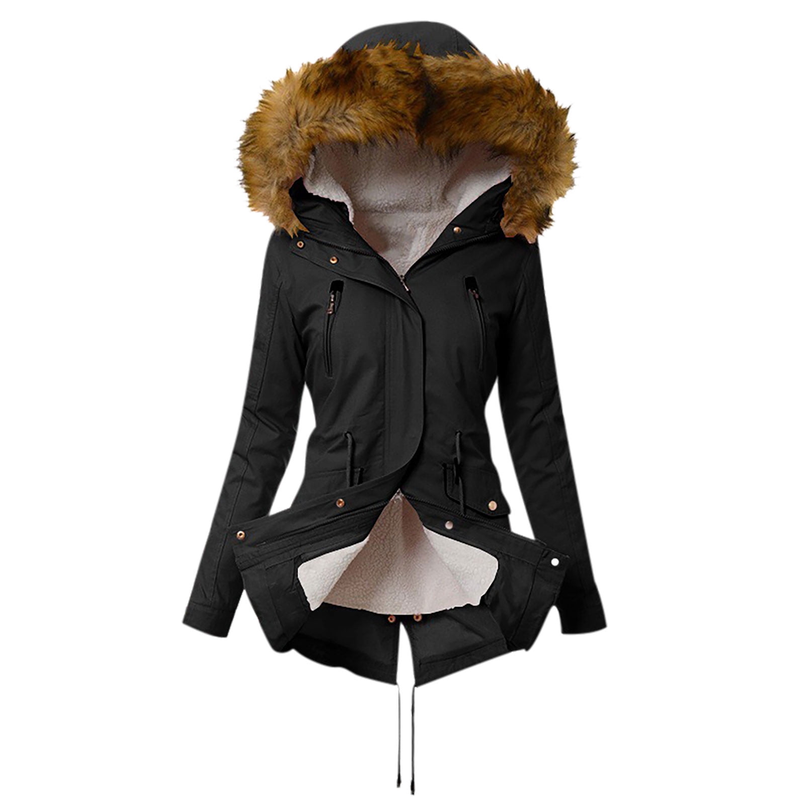 Free Shipping! Unique Bargains Women's Winter Double