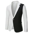 thumbnail image 1 of Tejiojio Coats Clearance Men's Autumn And Winter Fashion Personality Solid Color Casual Suit Jacket, 1 of 8