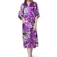 thumbnail image 1 of Tejiojio Summer Funny Women Bathrobes Peacock Kimono Long Dressing Gown Japanese Robe Dress, 1 of 5