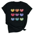 thumbnail image 1 of Tejiojio Essentials Short Sleeve Clearance Lady's Monther's Day Summer T-Shirt Women Printed Plus Size O-Neck Tee Tops, 1 of 3