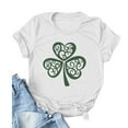 thumbnail image 1 of Tejiojio Essentials Short Sleeve Clearance Lady's Summer T-Shirt Fashion Women St. Patrick's Day Print Novelty Graphic Tops, 1 of 3