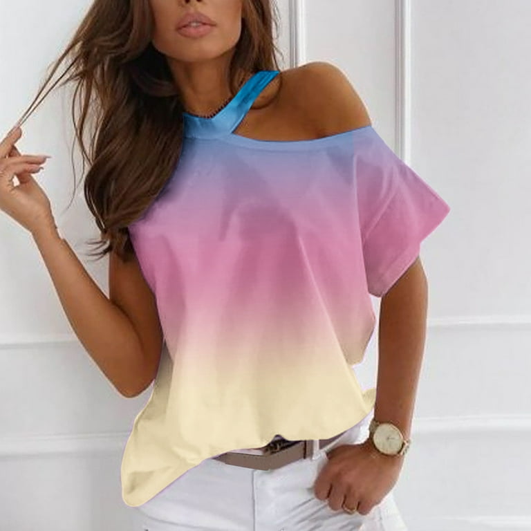 Tejiojio Essentials Short Sleeve Clearance Lady's Summer T-Shirt