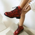 thumbnail image 1 of Tejiojio Fall Clearance Autumn And Winter Flowers Color Matching Thick High-heeled Platform Women's Sleeve High Boots, 1 of 6