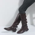 thumbnail image 1 of Tejiojio Fall Clearance Fashion Large Size Boots Women Autumn Long Tube Lace Up Thick Heel Shoes Boots, 1 of 5