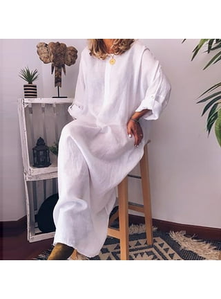 Womens Long Linen Summer Dresses