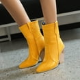 thumbnail image 1 of Tejiojio Fall Clearance Large Size Women's Autumn And Winter Boots Snake Print Super High Heel Sleeve Ankle Boots, 1 of 8