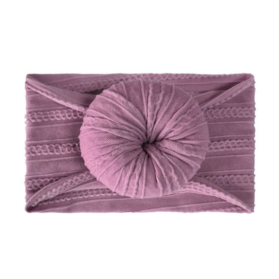 Tejiojio Fall Newborn Girls Baby Solid Knotted Hat Beanie Headband Hair Headwear Accessories